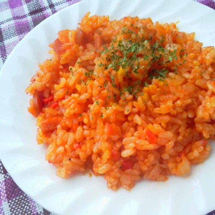 *ちょっとスパイシーなケチャップライス*